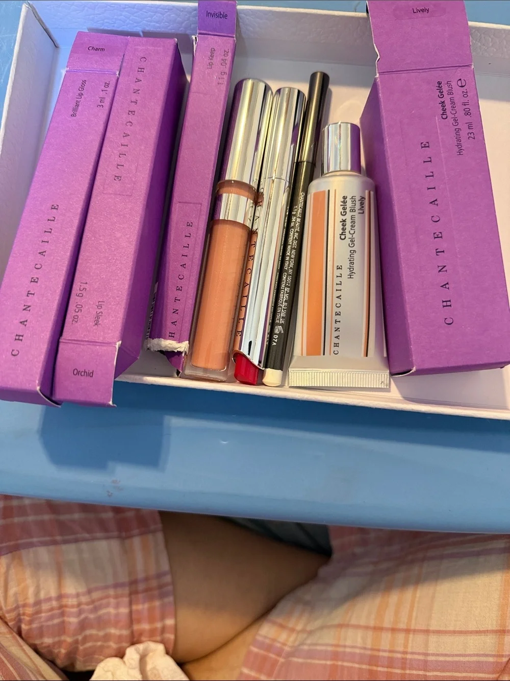 Chantecaille Lip Gloss & Cheek Gelee Set  & Lip Keep — Peach, Coral, Pink